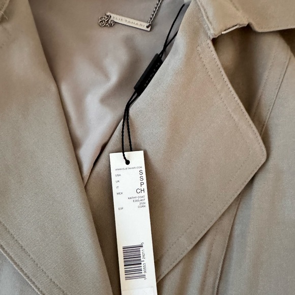 Ellie Tahari trench coat - new with tag - Picture 4 of 10